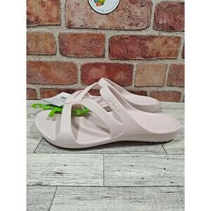 Crocs Kadee II Strappy Women's Size 8 Light Pink Sandals 206756-6PI NWT